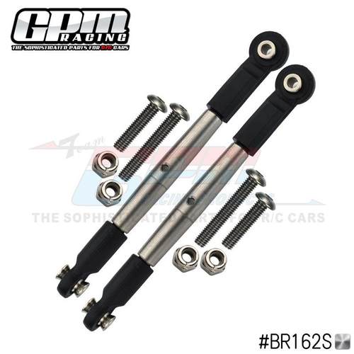 LOSI 1/10 BAJA RE不锈钢正反牙前转向拉杆配尼龙胶波脚金属波仔