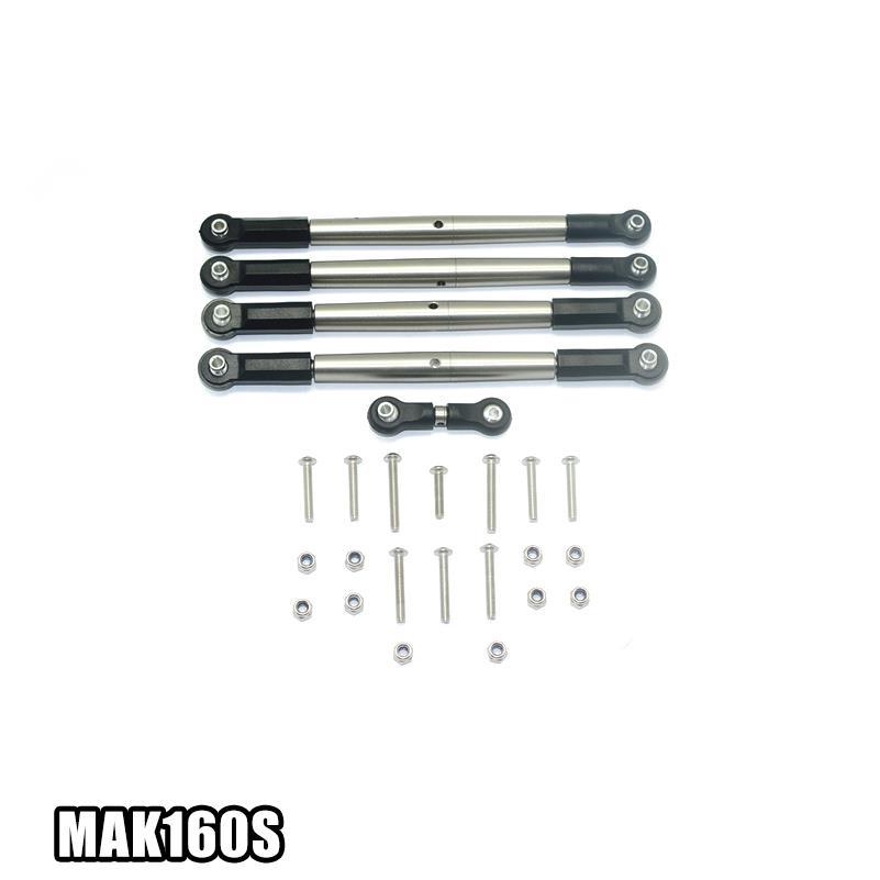 ARRMA KRATON, TALION, OUTCAST不锈钢加粗款全车拉杆-套MAK160S