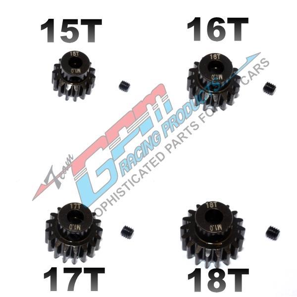 TRAXXAS XO-1 1/7 加硬钢料摩打齿 M1.0 摩达轴5MM(15T至18T)件