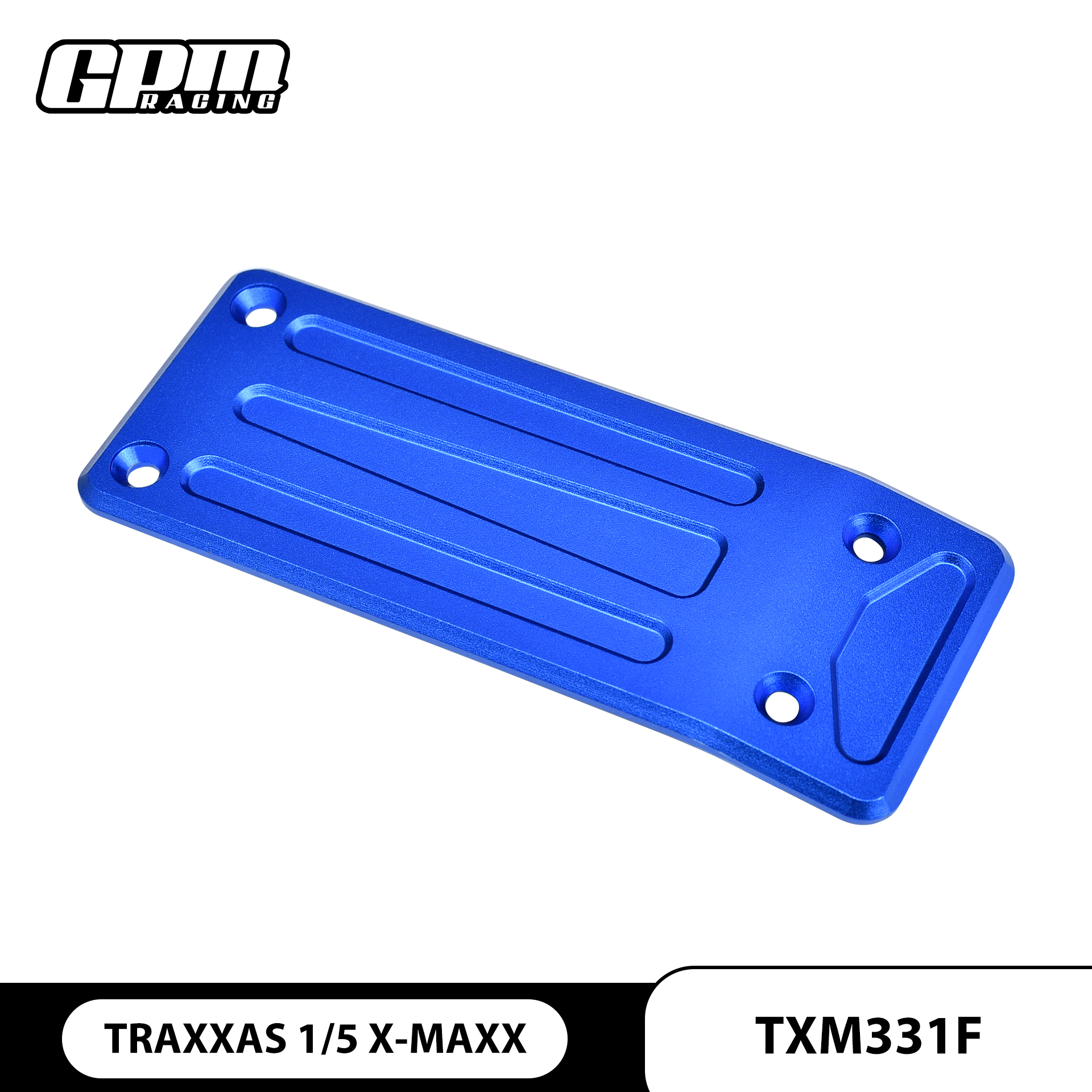GPM FOR TRAXXAS X-MAXX 1/5 铝合金前底部保护盖连不锈钢螺丝-件