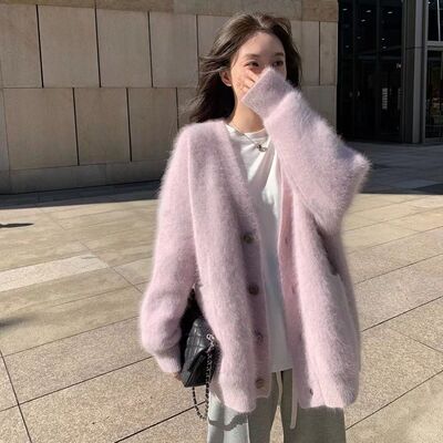 东莞大朗高端毛衣针织开衫外套不起球女正品早秋2025新款深圳南油