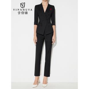 正装女套装夏职场开会半袖气质时尚西服面试经理酒店职业工作服ol