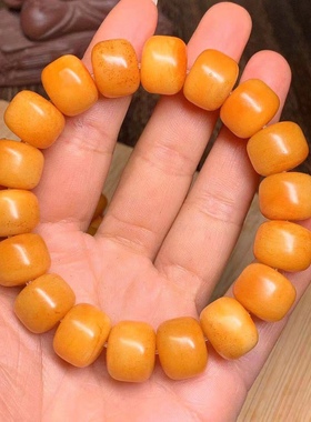 藏传回流老骆驼骨手串算盘珠子男女通用款手链民族风佛珠饰品