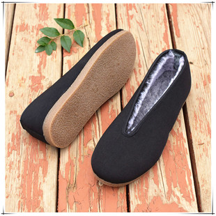 保暖民族风男棉鞋 老人爸爸鞋 圆口鞋 口老北京布鞋 软底牛筋底 元 冬季