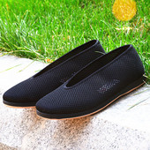 夏季 口透气凉鞋 男网鞋 老北京布鞋 老头网鞋 圆口元 中老年爸爸鞋 防滑
