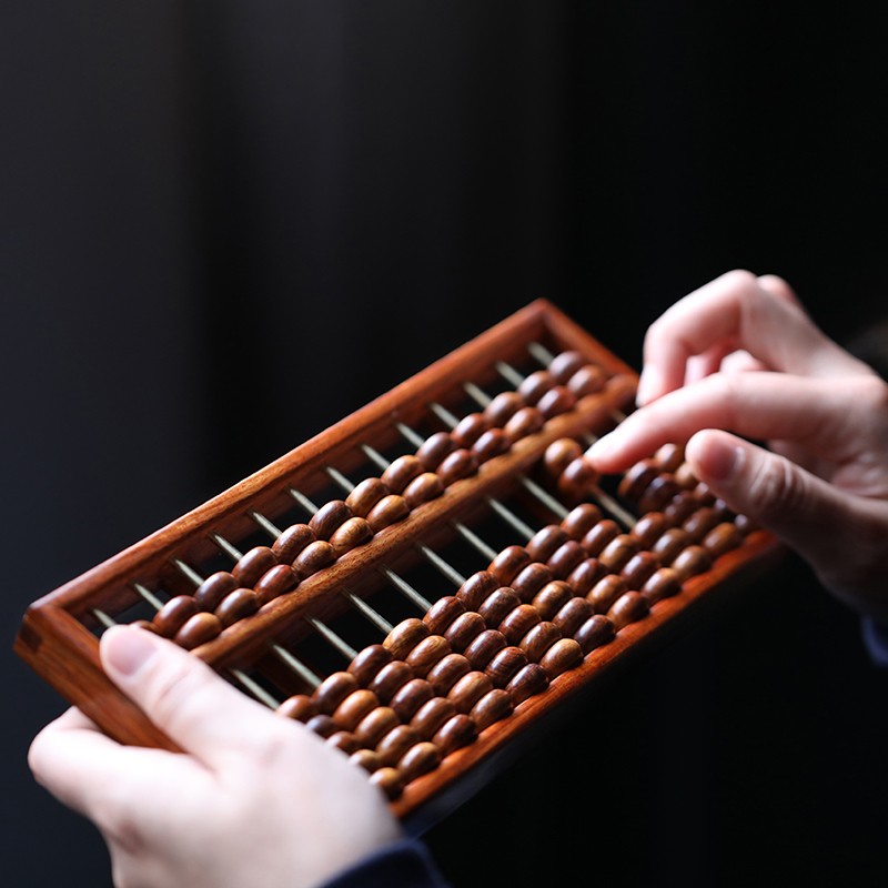 贡匠黄花梨木实木算盘