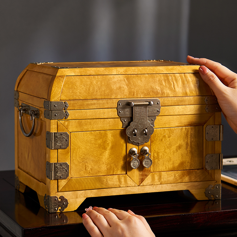 贡匠金丝楠木首饰收纳盒