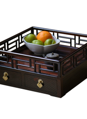 贡匠大红酸枝木都承盘