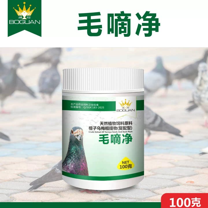 搏冠5号赛鸽毛嘀净毛滴虫