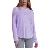 舒适显瘦宽松健身服上衣 连帽瑜伽服外穿轻薄透气运动罩衫 秋季 新款