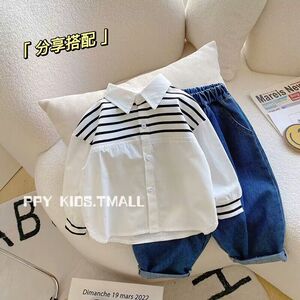 儿童衬衣面料春秋长袖衬衫上衣