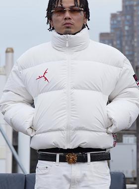 TGFCLUB 美式街头修身rapper NBA YOUNGBOY 90鸭绒短款加厚羽绒服