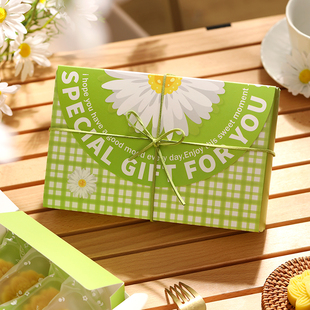 绿豆糕包装盒青团盒礼盒空盒绿色冰糕端午节蛋黄酥糯米船野餐盒子