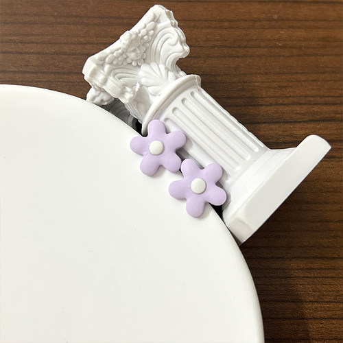 FEN纯手工香芋紫小花软陶