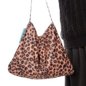 沈月同款 原创文艺小众时尚 印花百搭豹纹明星同款 横版 单肩包