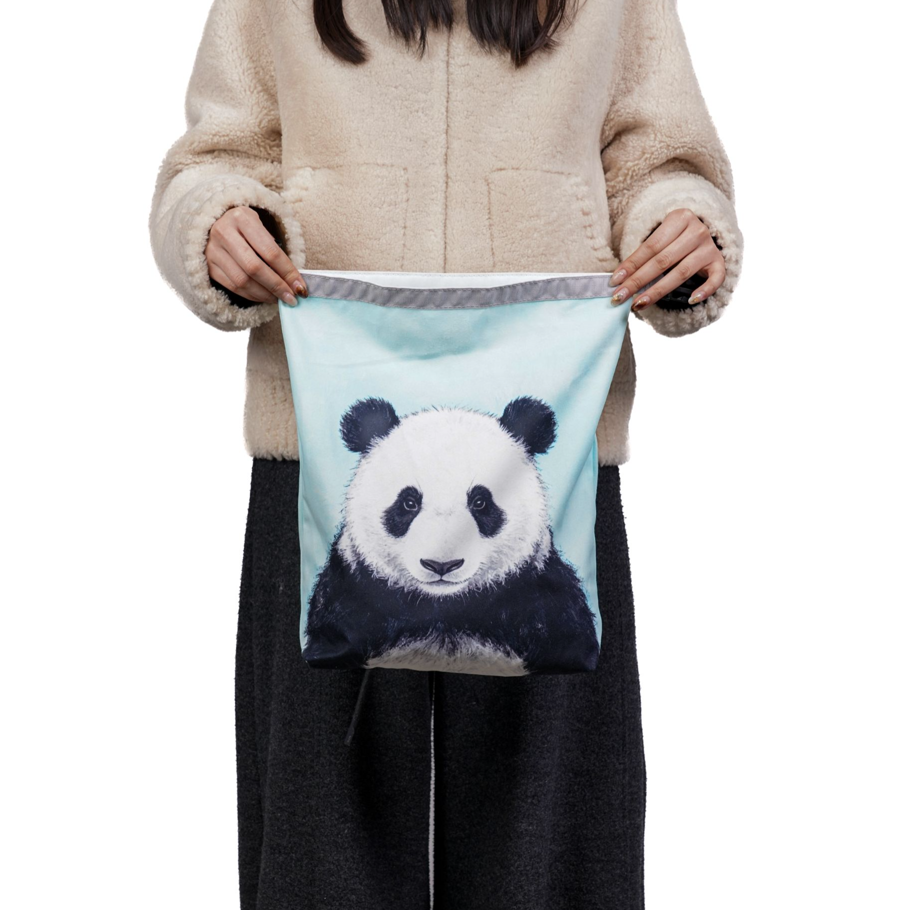 无则艺【卷卷包】熊猫时尚休闲手提文艺小托特包经典印花饭盒包,箱包皮具/热销女包/男包,单肩包,淘宝优惠券,粉丝福利购,淘宝优惠卷