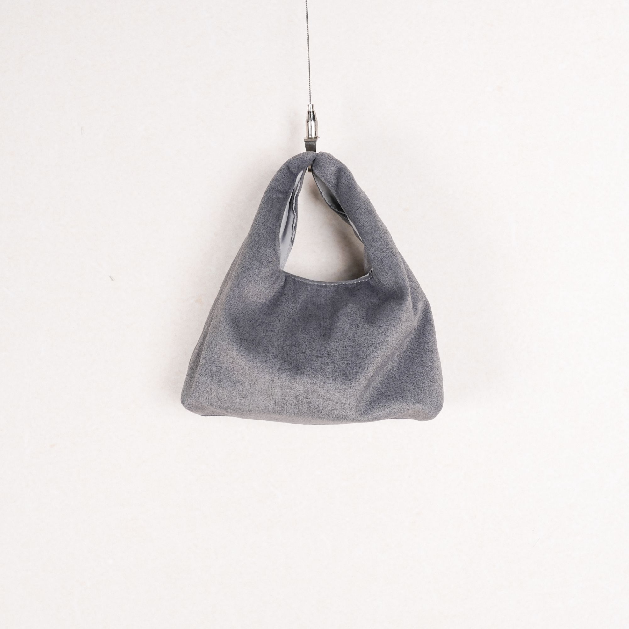 无则艺【科技布三角手拎包】绒布黑灰色原创便携环保科技布轻便,箱包皮具/热销女包/男包,单肩包,淘宝优惠券,粉丝福利购,淘宝优惠卷