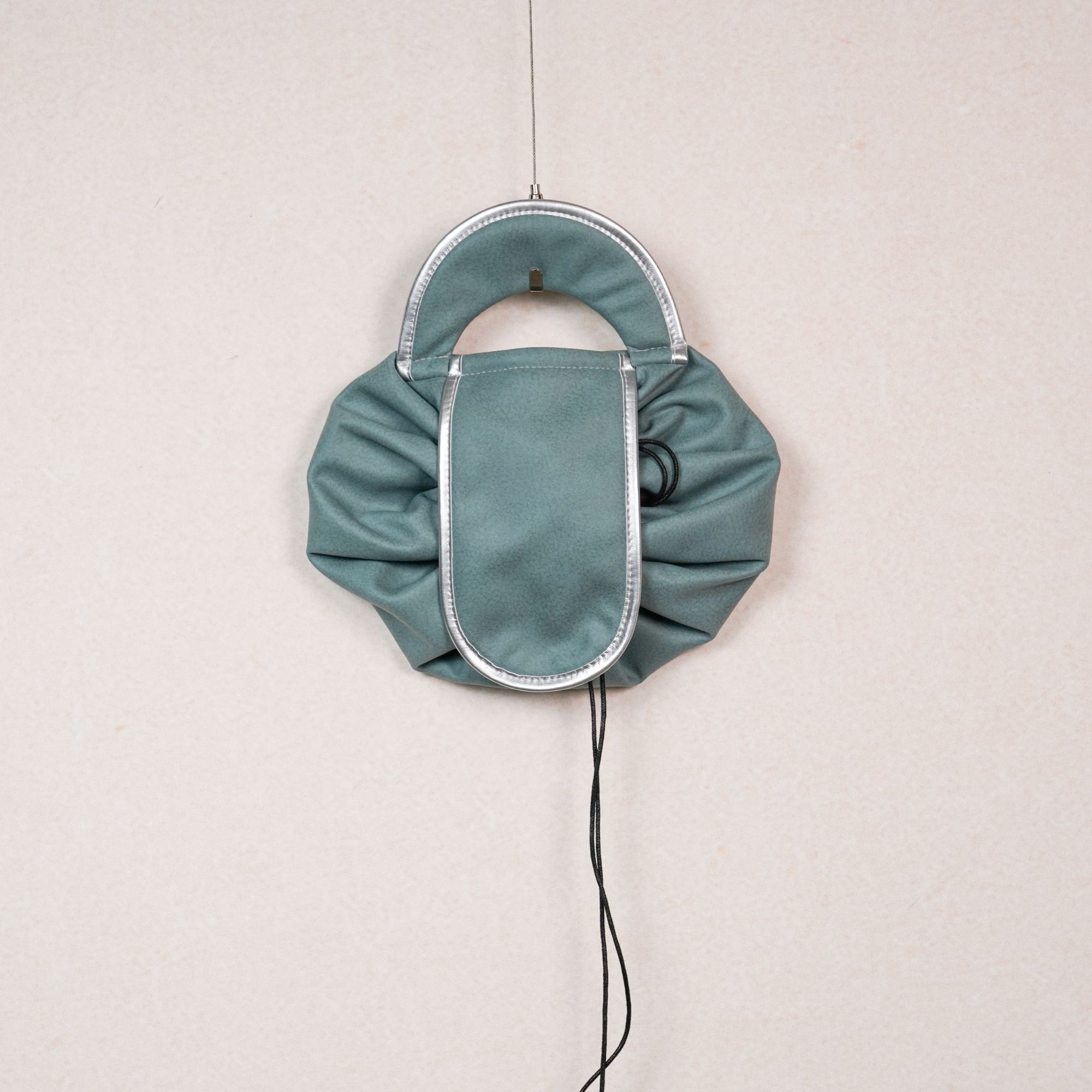 无则艺【科技布抽绳化妆包】石青色时尚休闲手提文艺抽绳化妆包,箱包皮具/热销女包/男包,单肩包,淘宝优惠券,粉丝福利购,淘宝优惠卷