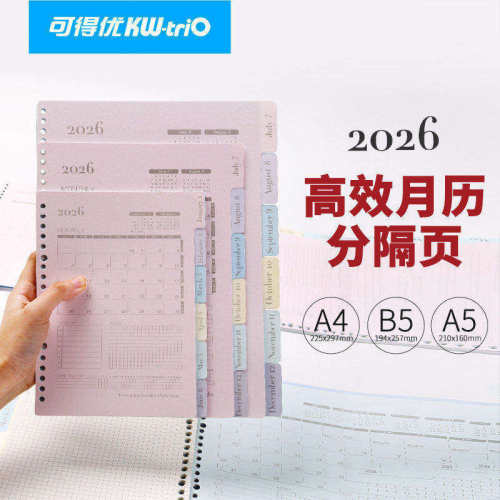 马卡龙色塑料分页索引纸