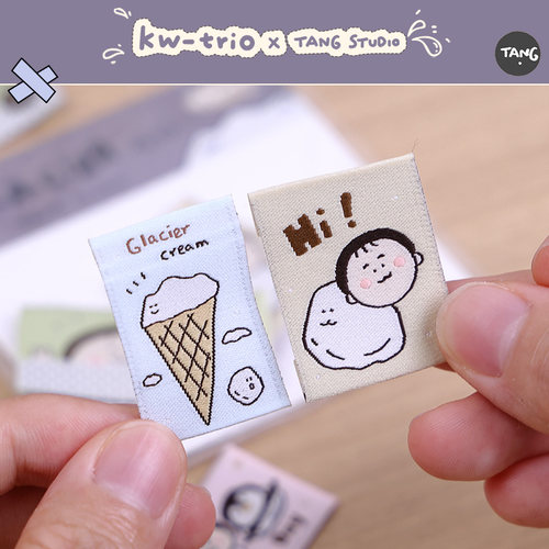 可得优x唐小糖原创手绘布标手账装饰文创用品卡通可爱手工布标包包衣服帽子围巾装饰贴布insDIY缝纫手作织唛
