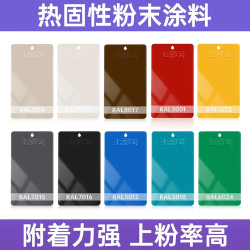 新热固性静电粉末涂料高亚平亚无光喷涂户内外沙桔纹塑粉可定制 - 封面