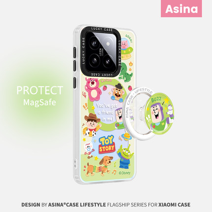 玩具大派对适用小米17promax手机壳磁吸支架小米15Pro女款保护套全包新款13网红可爱高级感创意14Ultra女创意