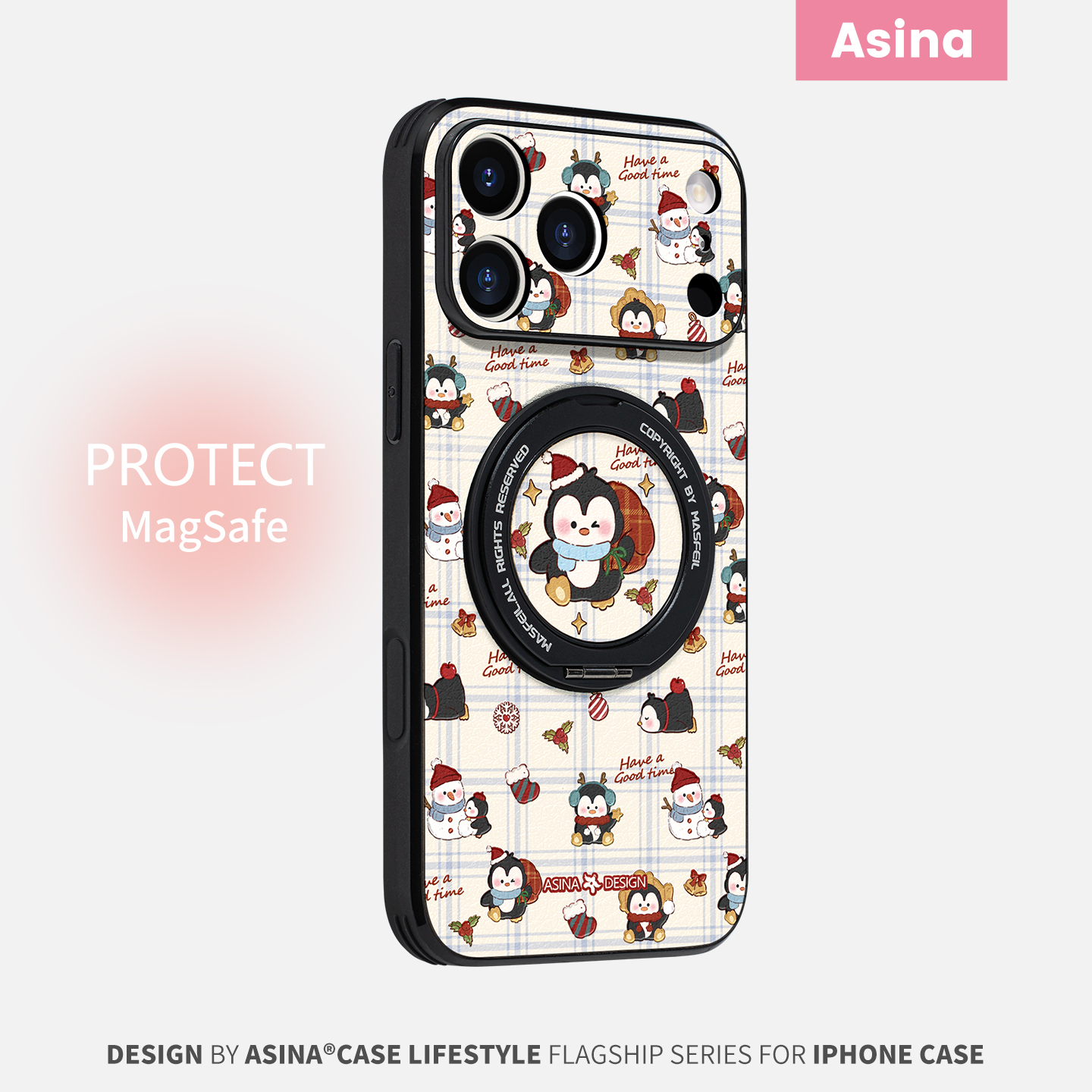 可旋转磁吸支架  镜头全包