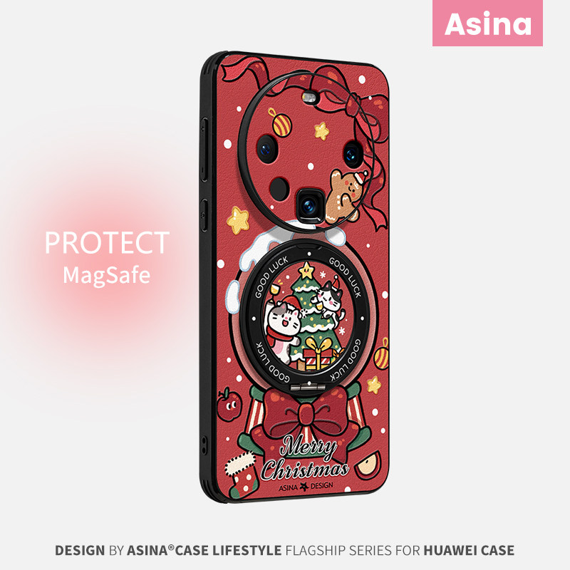 猫咪水晶球适用华为Mate80Promax手机壳磁吸带支架新款mate60por+支点保护套网红圣诞节Ho3高级感mete70全包,3C数码配件,手机保护套/壳,淘宝优惠券,粉丝福利购,淘宝优惠卷