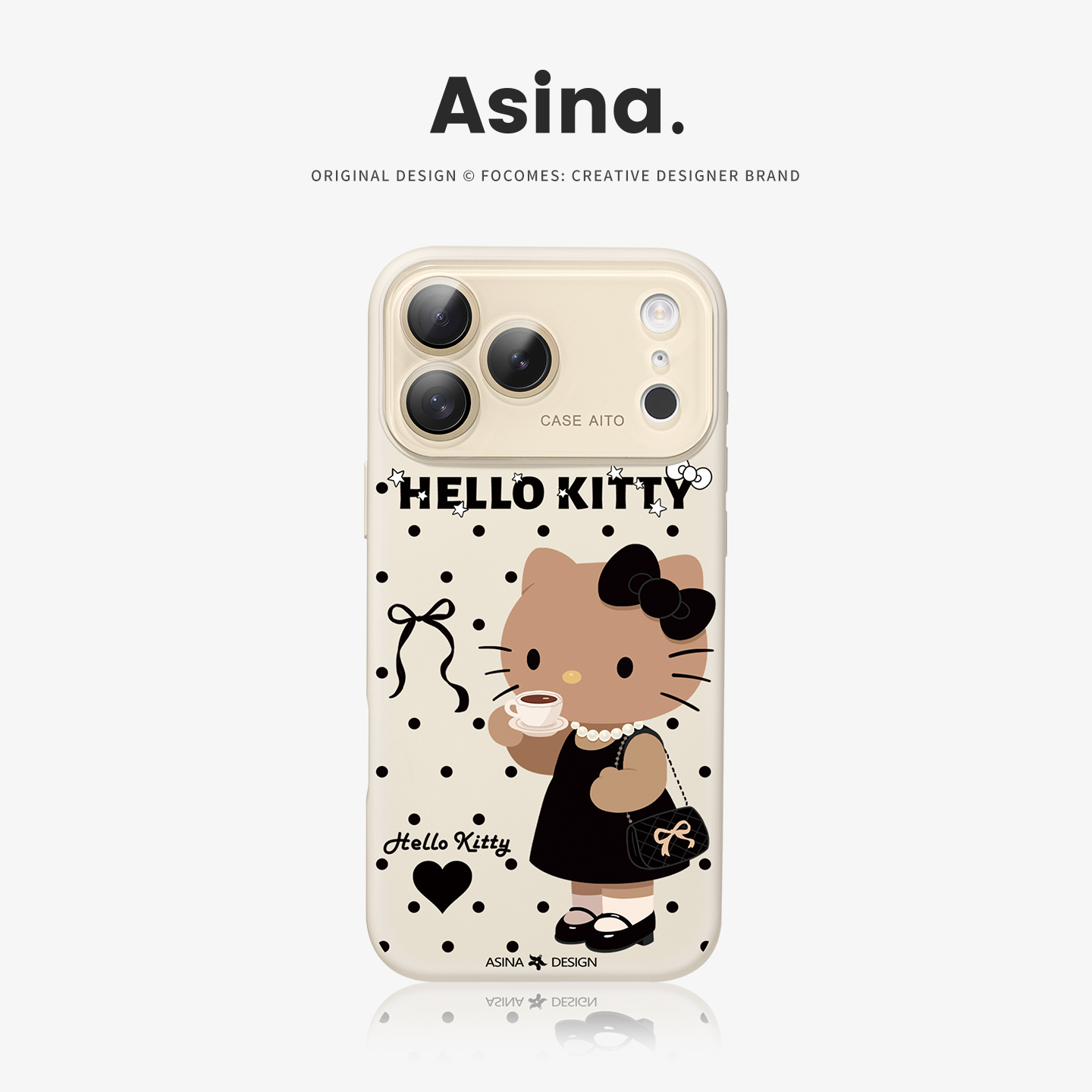 小香凯蒂适用苹果秒变17promax手机壳iphone16新款保护套14高级感Ao6液态硅胶可爱15pro全包镜头13大视窗