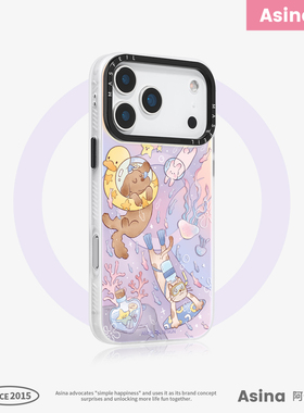 海底遨游适用苹果17Promax手机壳14磁吸支架iPhone16保护套好看超薄15plus全包可爱12网红ip13Pro新款高级感