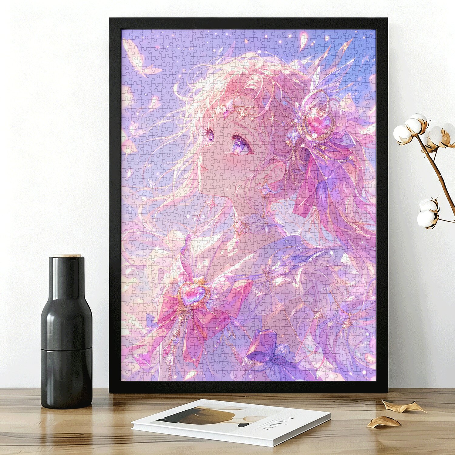 拼图1000片成人高难度治愈系风景油画一千片减压玩具梦幻魔法少女