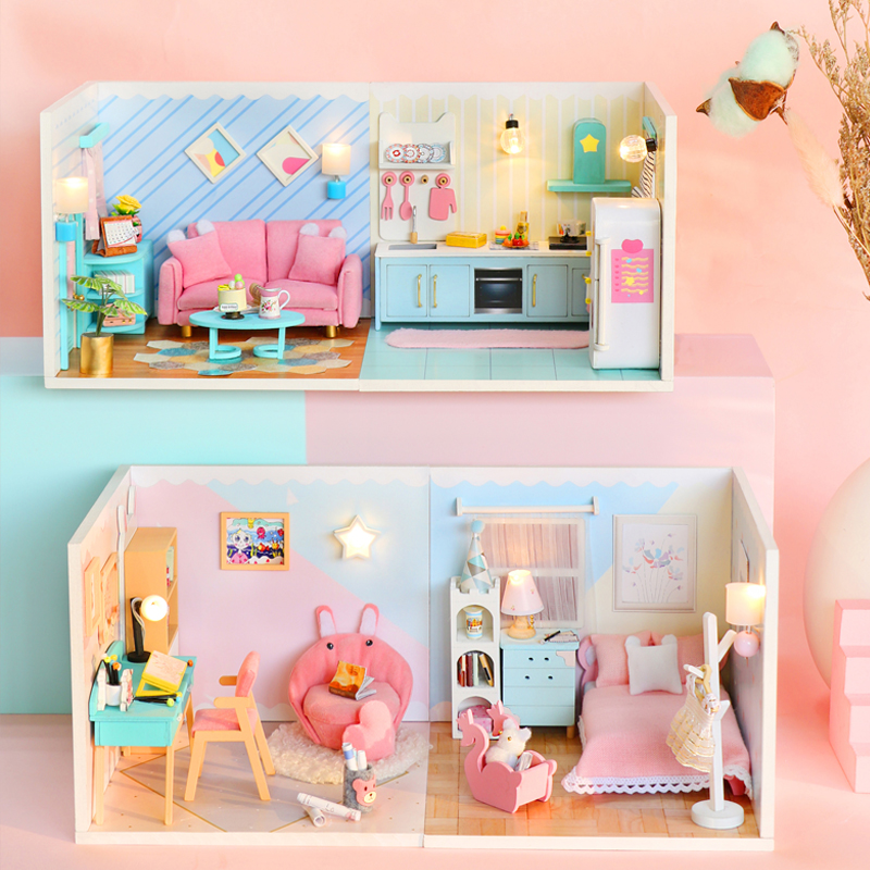DIY小屋亲子手工木质创意过家家
