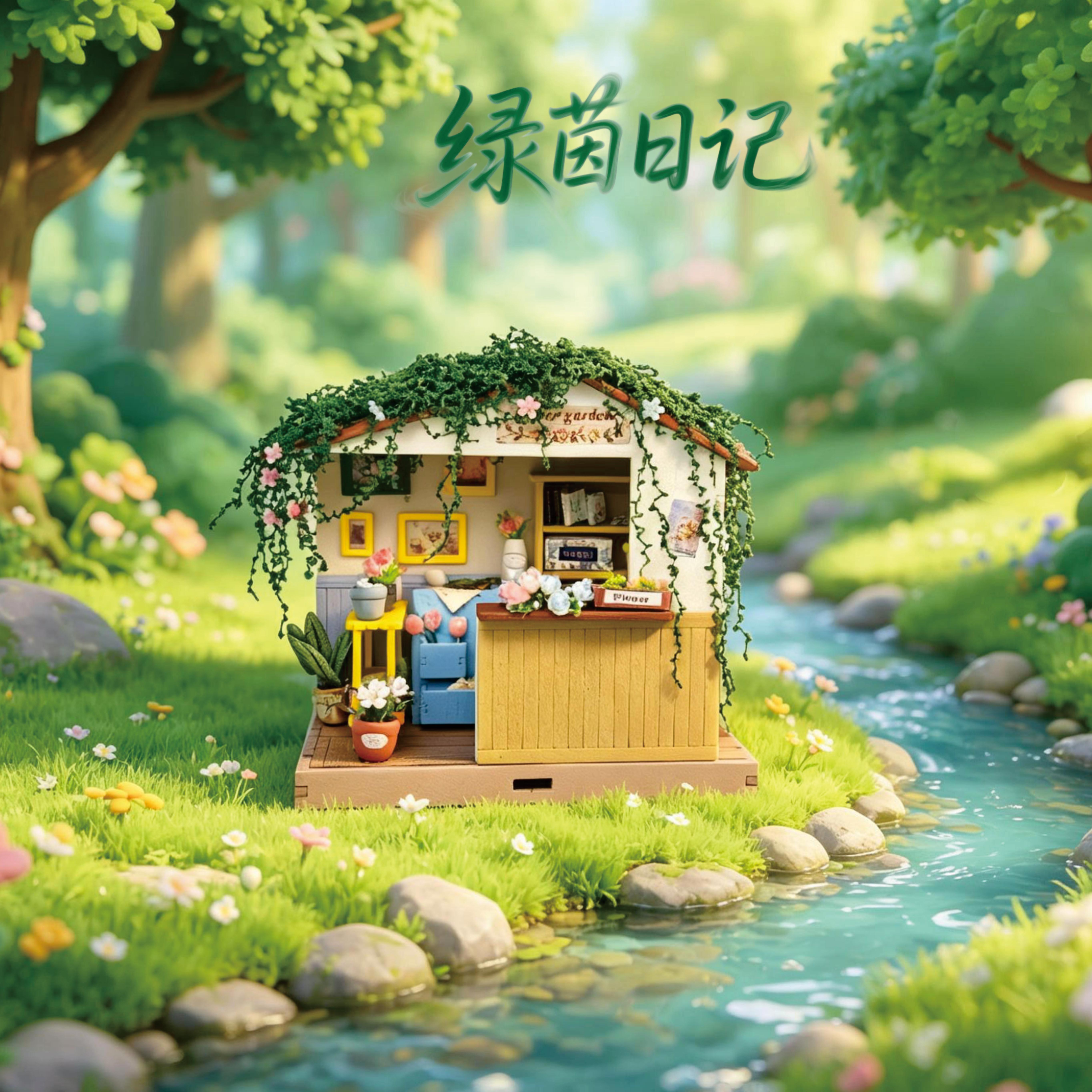 小角落系列拼装小房子diy小屋摆件手工礼物微缩积木模型玩具解压