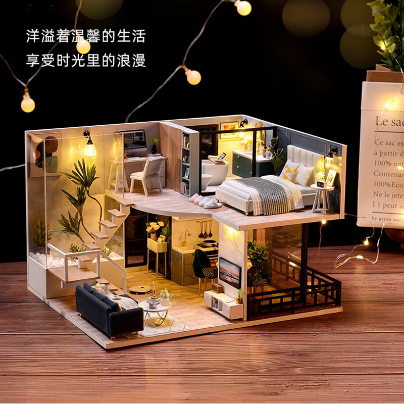 新颖设计双层loft惬意DIY小屋