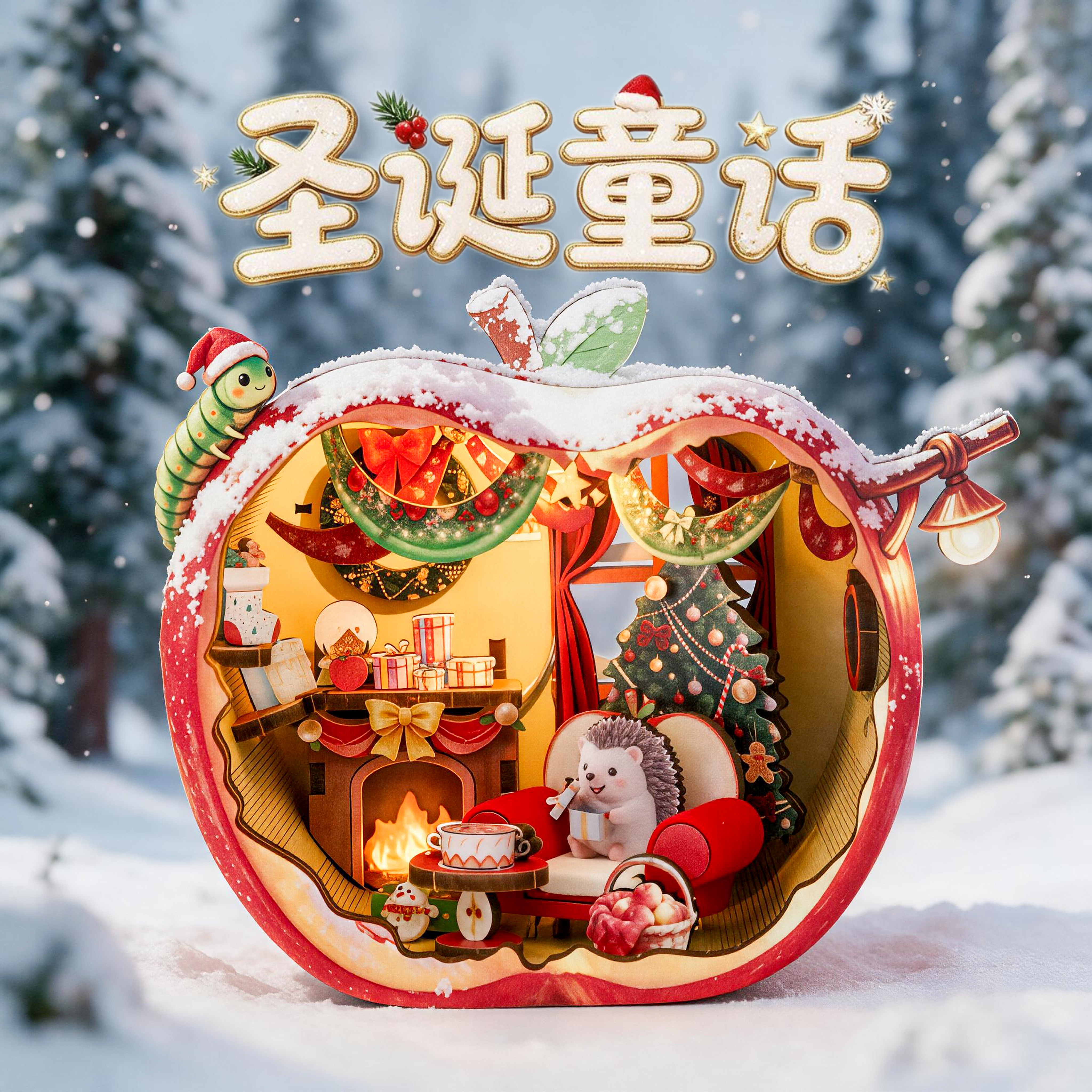 东宫文创圣诞童话圣诞节礼物小屋