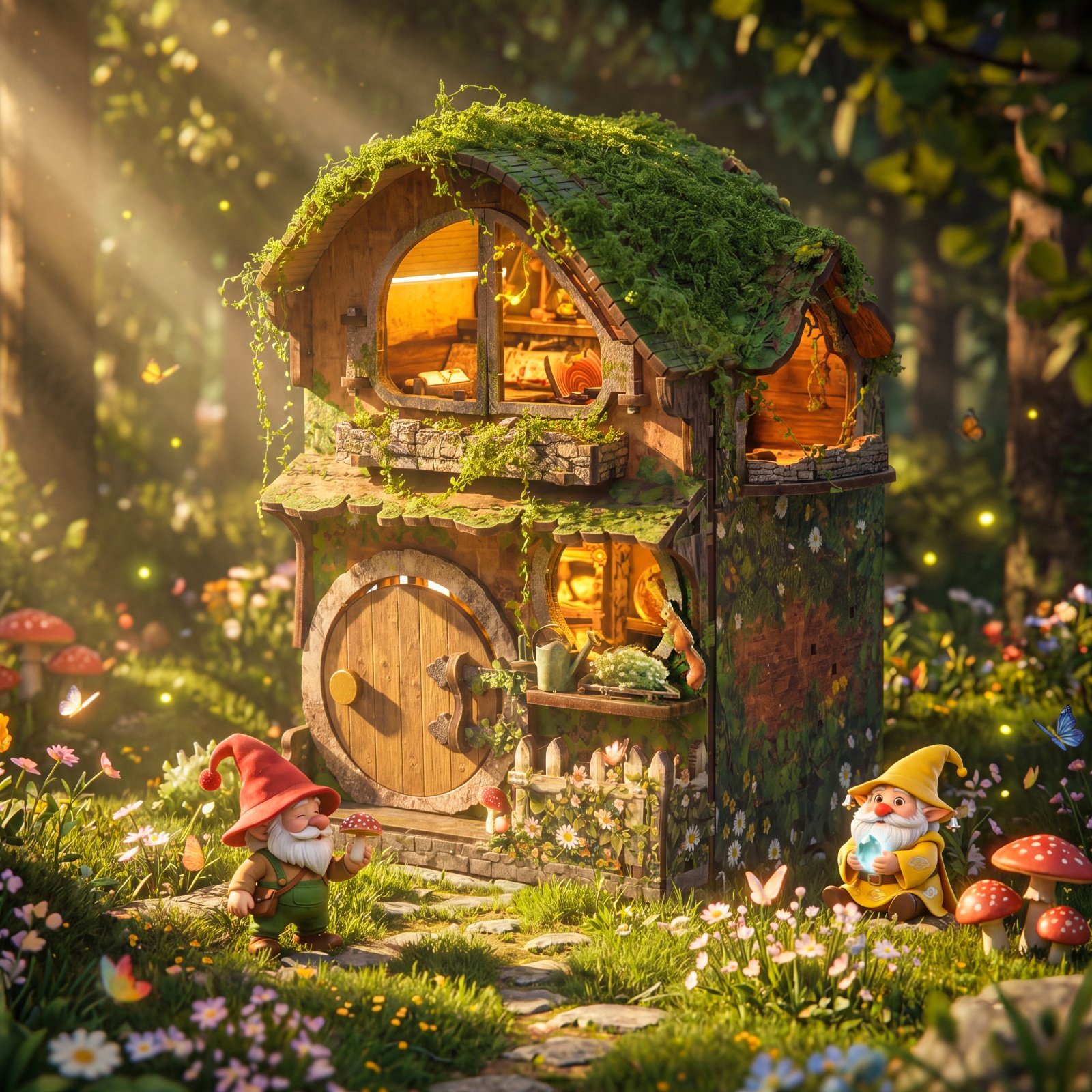 解压手作森系治愈木质diy小屋