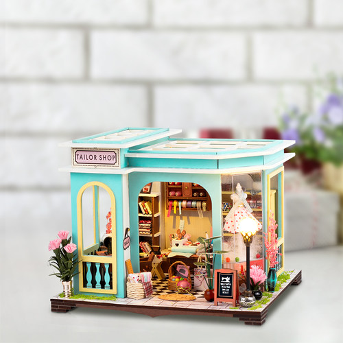 手工文艺裁缝店diy小屋小房子