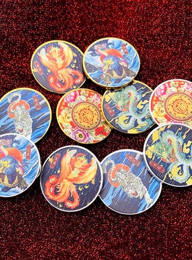 玄武镀金把玩工艺金币福币