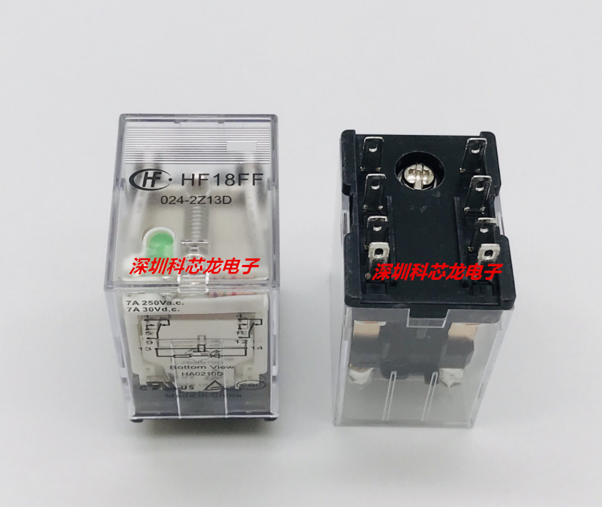 宏发全新HF18FF-005 012 024-2Z13D 8脚 7A继电器18FZ-2Z-C2底座-封面