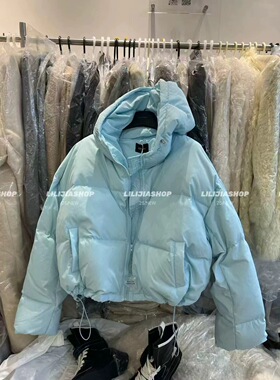 2025秋冬新款韩版时尚百搭宽松显瘦连帽短款羽绒服外套女