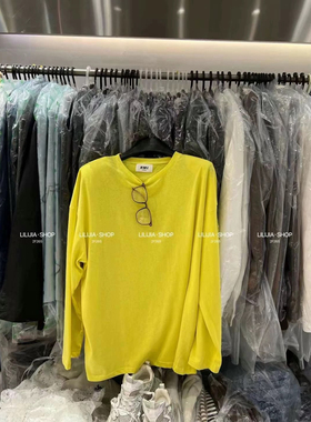 2024秋季新款韩版宽松显瘦百搭纯色圆领长袖打底衫女上衣