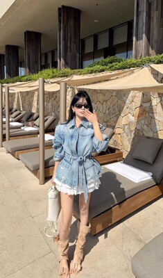 2026新款韩版时尚百搭显瘦翻领牛仔夹克外套女休闲上衣