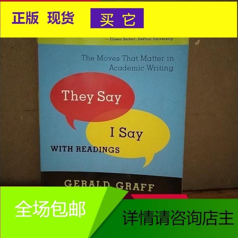 正版They Say / I Say: The Moves That Matter in Acade