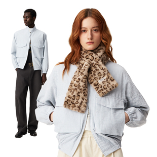 拉链衬衫 绿色条纹 外套SS26 立领双口袋 SUPERTOFU泡泡纱肌理感