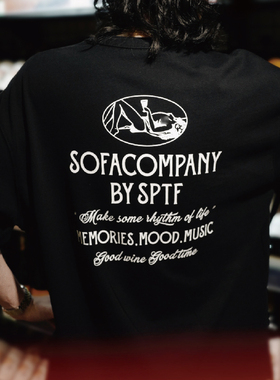 【清仓特价】SUPERTOFU 复古排版 酒杯女郎 舒服公司 短袖T恤TEE