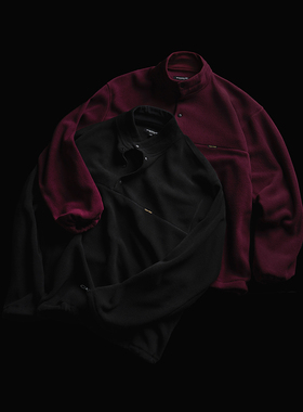 SUPERTOFU AW24  哈苏线结构 软糯舒适 立领摇粒绒套头衫