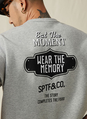 SUPERTOFU复古牌匾图案 250g新疆长绒棉短袖T恤 SS25