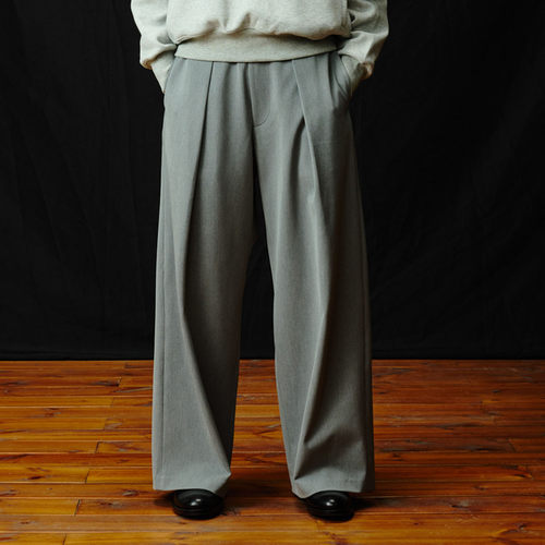 SUPERTOFU 挺阔垂感 微弹舒适 单褶阔腿 休闲西裤 AW25