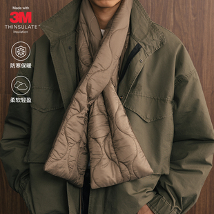 双面佩戴 SUPERTOFU 轻盈保暖 衍缝间棉 3M棉填充尼龙围巾 AW24