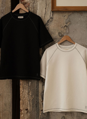 SUPERTOFU 拼色哈梭线 华夫格 柔软舒适 短袖T恤 SS25